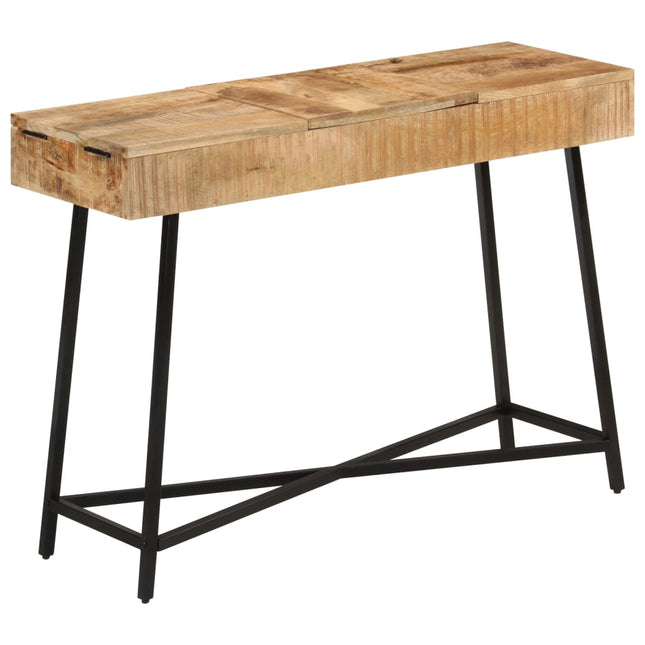 Schminktisch 105X35X75 Cm Raues Massivholz Mango Und Eisen - Moebelbox24.de