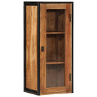 Bad-Wandschrank 40X30X90 Cm Massivholz Akazie Und Eisen - Moebelbox24.de