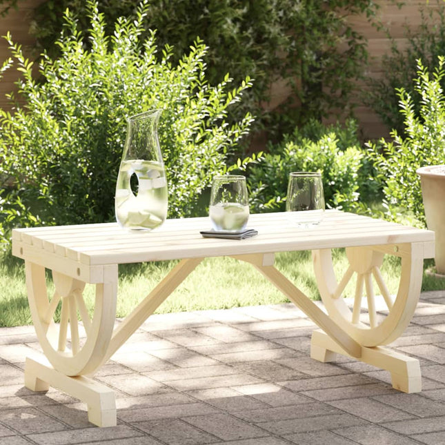 Garten-Couchtisch 90X50X40 Cm Massivholz Tanne - Moebelbox24.de