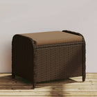 Gartenhocker Mit Kissen 58X46X46 Cm Poly Rattan - Moebelbox24.de