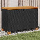 Garten-Auflagenbox Poly Rattan Akazienholz - Moebelbox24.de