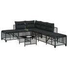 3-Tlg. Garten-Ecksofa-Set Mit Kissen Poly Rattan - Moebelbox24.de