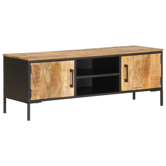 Tv-Schrank 110X35X40 Cm Massivholz Mango - Moebelbox24.de