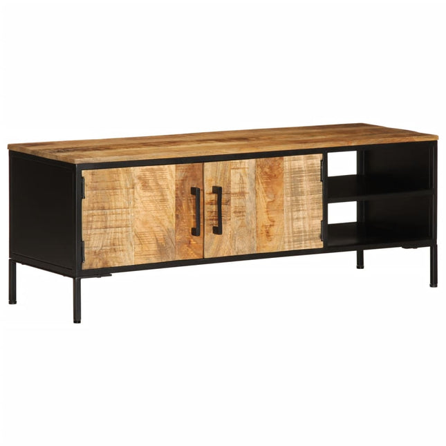 Tv-Schrank 110X35X40 Cm Massivholz Mango - Moebelbox24.de