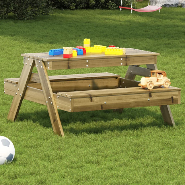 Picknicktisch Für Kinder 88X97X52 Cm Massivholz - Moebelbox24.de