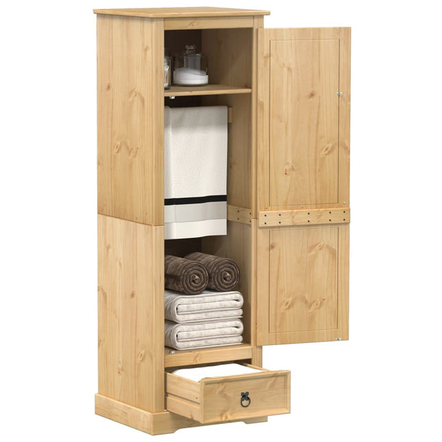 Kleiderschrank Corona 55X50X170 Cm Massivholz Kiefer - Moebelbox24.de