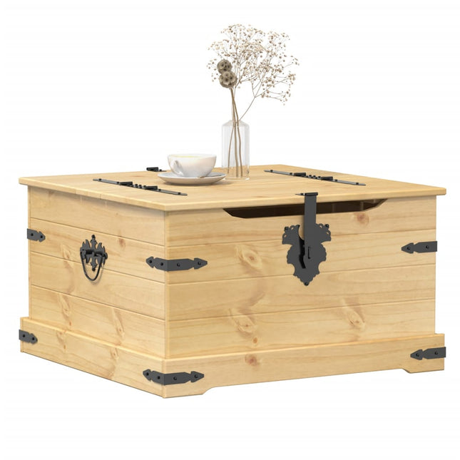 Truhe Corona 78X78X45 Cm Massivholz Kiefer - Moebelbox24.de