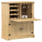 Weinschrank Corona 97X45X114 Cm Massivholz Kiefer - Moebelbox24.de