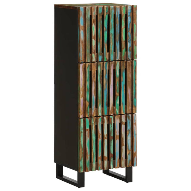 Highboard 40X34X110 Cm Massivholz Akazie - Moebelbox24.de