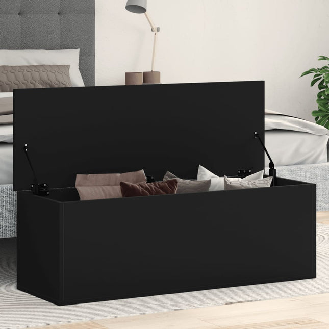 Truhe Schwarz 102X35X35 Cm Holzwerkstoff - Moebelbox24.de