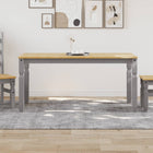 Esstisch Corona Grau 160X80X75 Cm Massivholz Kiefer - Moebelbox24.de