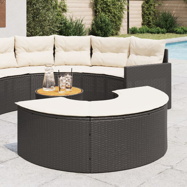 Gartenhocker Mit Kissen Poly Rattan - Moebelbox24.de