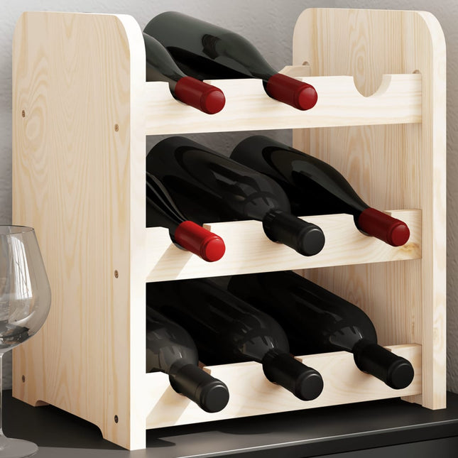 Weinregal 67,5X25X60 Cm Massivholz Kiefer - Moebelbox24.de