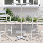 Outdoor-Bartisch Höhenverstellbar Ø59,5X70/109,5 Cm Aluminium - Moebelbox24.de