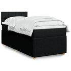 Boxspringbett Mit Matratze Stoff Schwarz - Moebelbox24.de