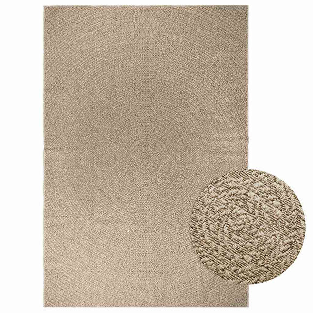 Teppich Zizur Jute-Optik Indoor Und Outdoor Beige