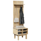 Flurgarderobe Otta 50X40X160 Cm Massivholz Kiefer