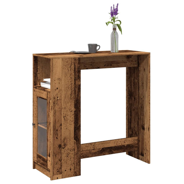 Bartisch Mit Regal 101X40X103,5 Cm Holzwerkstoff - Moebelbox24.de