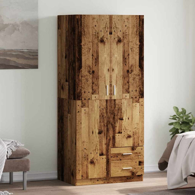 Kleiderschrank 80X52X180 Cm Holzwerkstoff - Moebelbox24.de