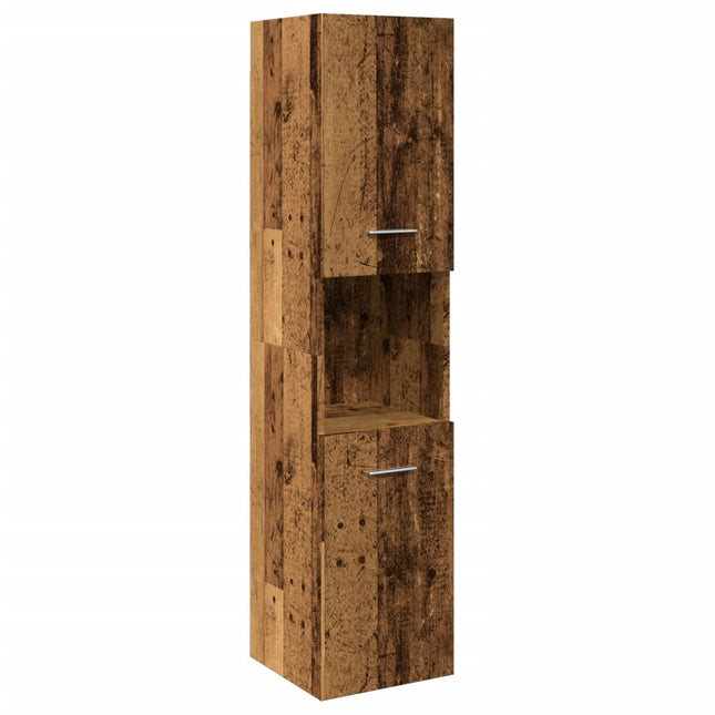 Bad-Hängeschrank -Optik 30X30X130 Cm Holzwerkstoff - Moebelbox24.de