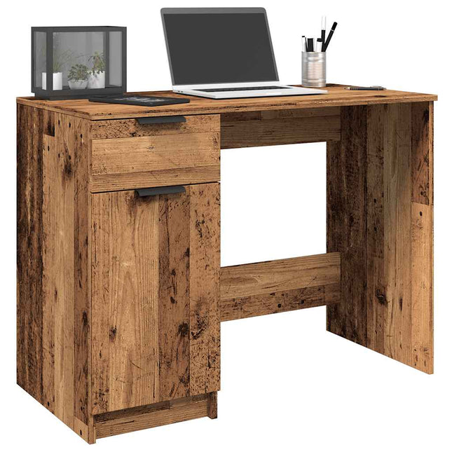 Schreibtisch Altholz-Optik 100X50X75 Cm Holzwerkstoff - Moebelbox24.de