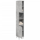 Badschrank Betongrau 30X30X190 Cm Holzwerkstoff - Moebelbox24.de