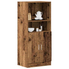 Küchenschrank Braun Eichen-Optik 57X41,5X131,5 Cm Holzwerkstoff - Moebelbox24.de