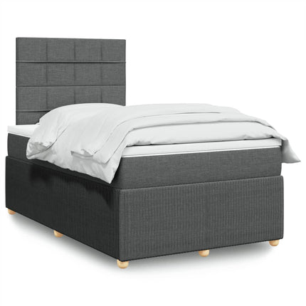 Boxspringbett Mit Matratze Stoff Dunkelgrau