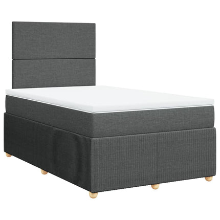 Boxspringbett Mit Matratze Stoff Dunkelgrau