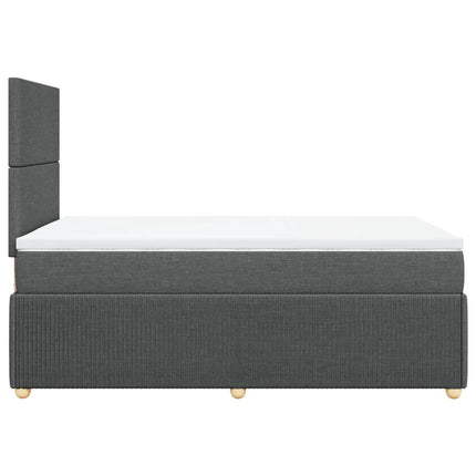 Boxspringbett Mit Matratze Stoff Dunkelgrau