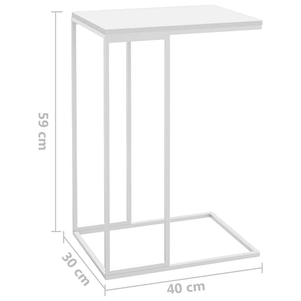 Beistelltisch Holzwerkstoff Weiß