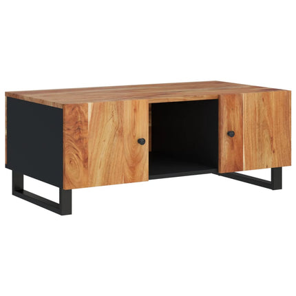 Couchtisch 100X54X40 Cm Massivholz Akazie & Holzwerkstoff