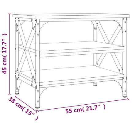 Beistelltisch Sonoma-Eiche 55X38X45 Cm Holzwerkstoff