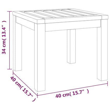 Gartenhocker Mit Kissen 2 Stk. 40X40X42 Cm Massivholz Akazie