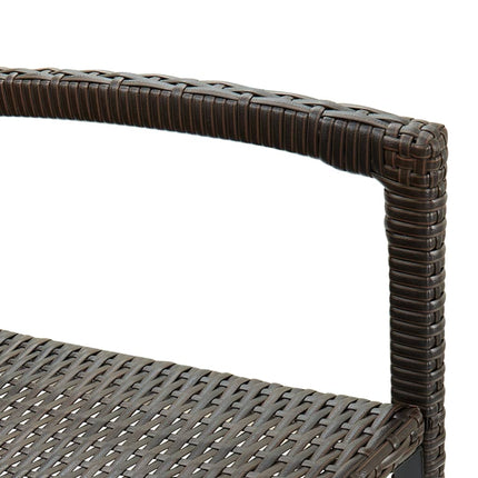 Barhocker 2 Stk. Poly Rattan