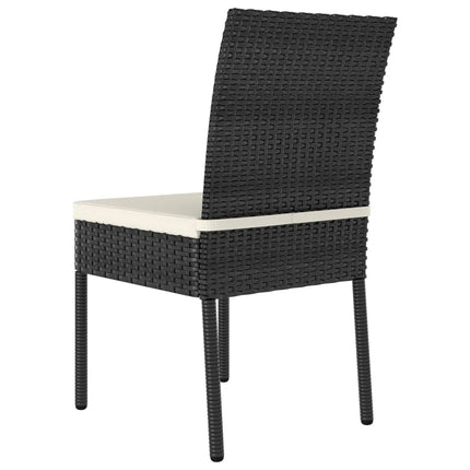 Garten-Essstühle 2 Stk. Poly Rattan