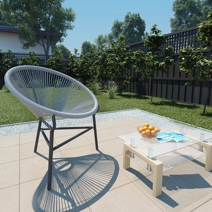 Garten-Mondstuhl Poly-Rattan