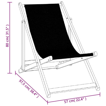 Strandstühle 2 Stk. Klappbar Aluminium Und Textilene