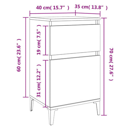 Nachttisch 40X35X70 Cm