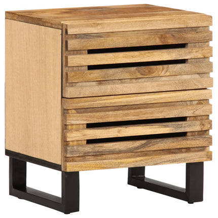 Nachttische 2 Stk. 40X34X46 Cm Massivholz Mango