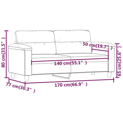 2-Sitzer-Sofa Kunstleder