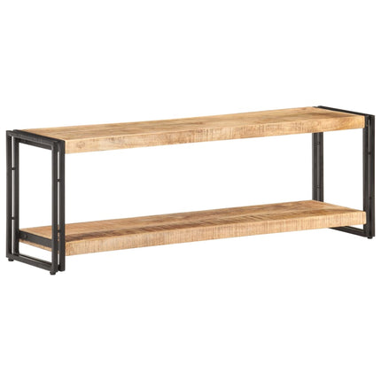 Tv-Schrank 90X30X40 Cm Massivholz Mango Schwarz